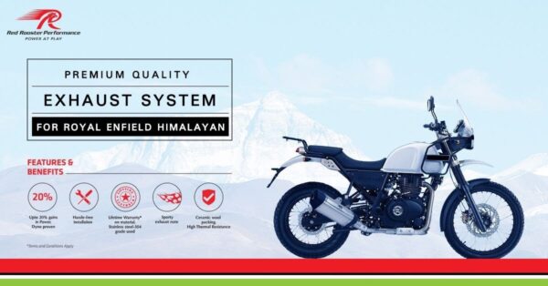 Royal Enfield Himalayan Red Rooster Performance Vertex - Image 3