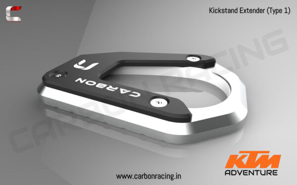 Carbon Racing Premium Kickstand Extender for KTM 390 Adventure/ 250 Adventure - Image 2