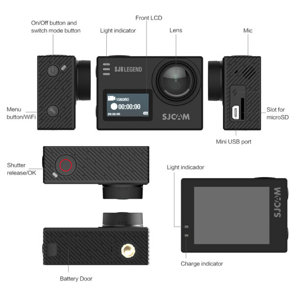 SJCAM SJ6 Legend Action Camera - Image 2