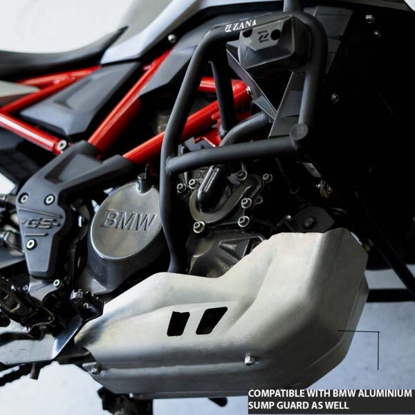 BMW G310 GS/ 310R - LOWER ENGINE GUARD WITH PUCK BLACK- ZANA - Image 3