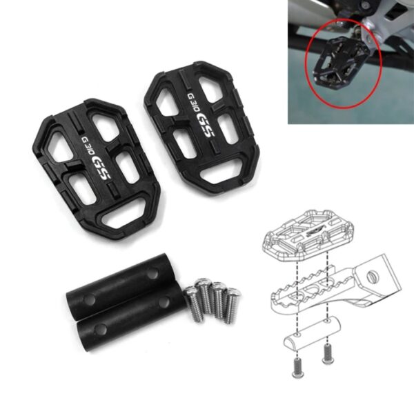 Bmw G310Gs/ G310R Accessories Footrest Set Offroad Footpegs